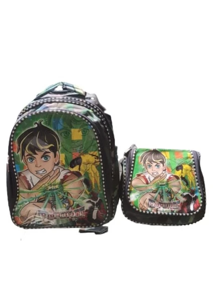 Crm Ortaokul Erkek Yarasa Üç Gözlü Sırt ve Beslenme Çanta St00343 - 5