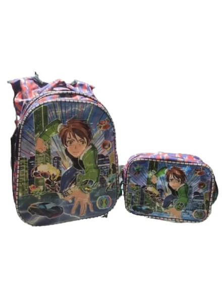 Crm Ortaokul Erkek Yarasa Üç Gözlü Sırt ve Beslenme Çanta St00343 - 7