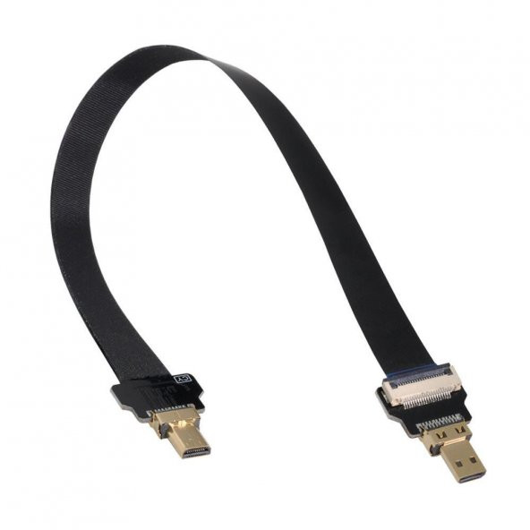 FPV Micro HDMI to Micro HDMI FPC Flat Kablo