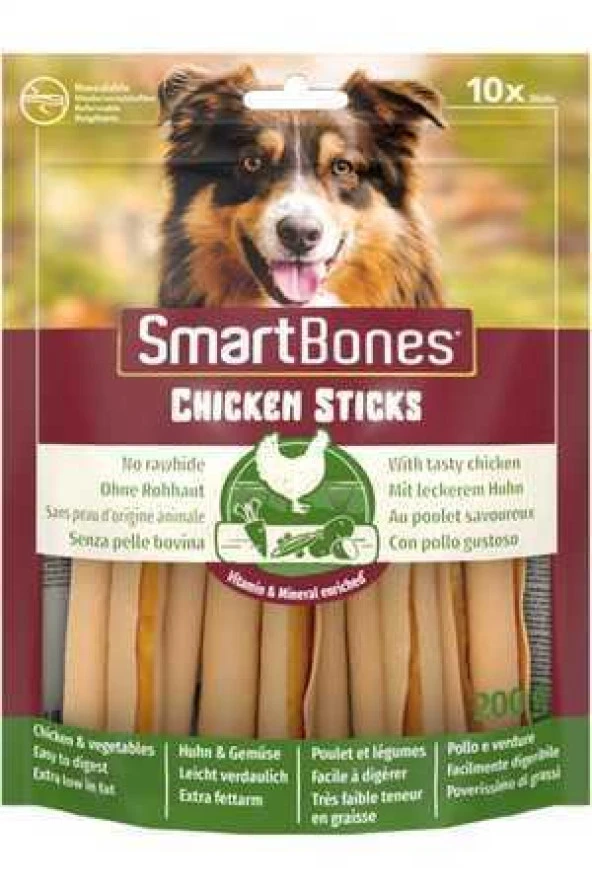SmartBones Chicken Sticks 10’lu 200gr