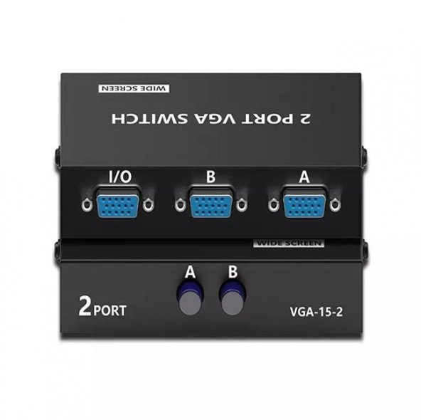 PrimeX PX-1260 2 Port Vga Switch, Vga Splitter, Manuel Vga Switch 2 port (2 PC 1 Ekran) - 5