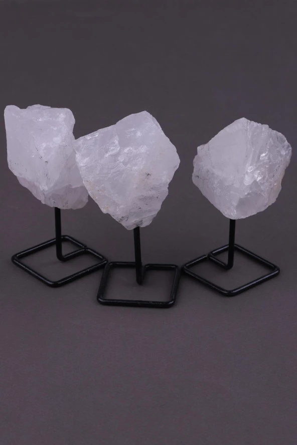 Kristal Kuvars Doğal Taş Standlı Parça ürün görseli 1