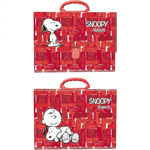 Snoopy Saplı Çanta Klasör Proje Dosyası Klasörü