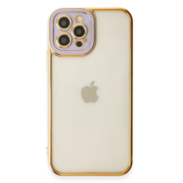 iPhone 12 Pro Max Kılıf Lazer Lens Kamera Çerçeveli Kapak - 9