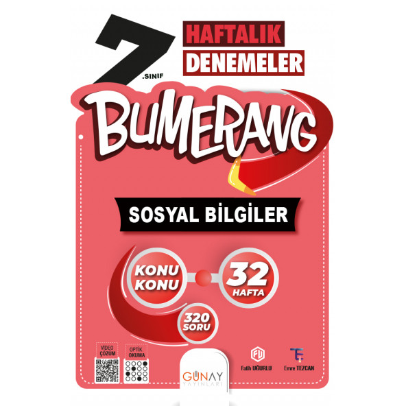 7.Sınıf Bumerang 32 Haftalık Sosyal Bilgiler Soru Bankası