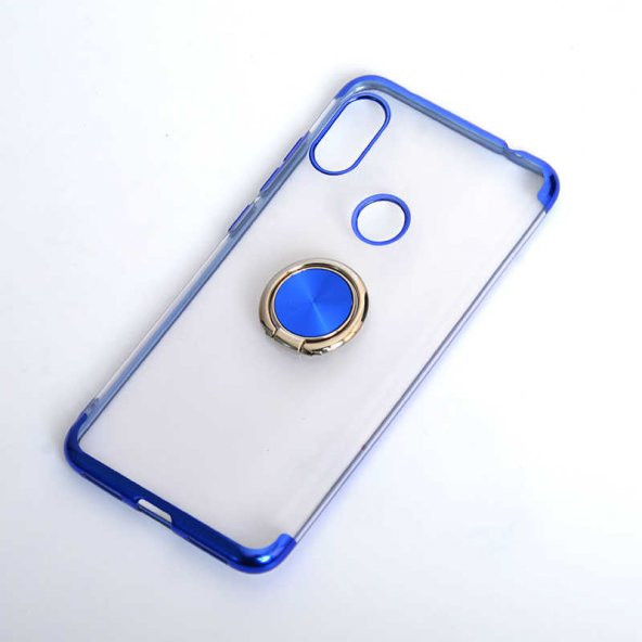 Xiaomi Redmi Note 5 Pro Kılıf Gess Manyetik Selfie Yüzüklü Lazer Silikon Kapak - 6