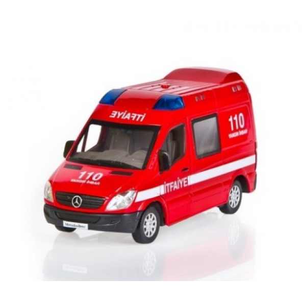 4 Adet Pilli Oyuncak Araba - Polis. Jandarma. Ambulans. İtafiye - 8