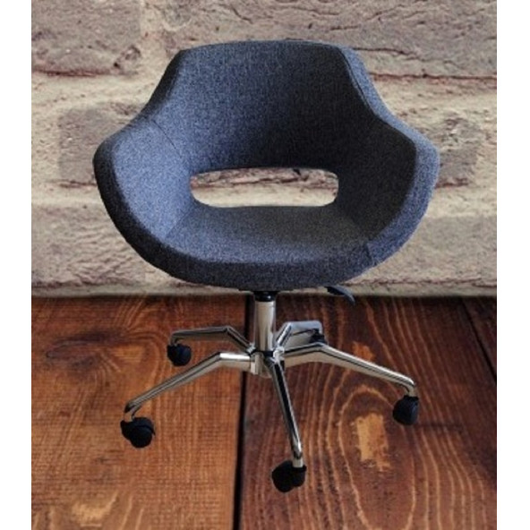 Ofis Çalıma Sandalyesi Büro Sandalyesi Örümcek Yıldız Ayaklı Döküm Süngerli - Resim 3