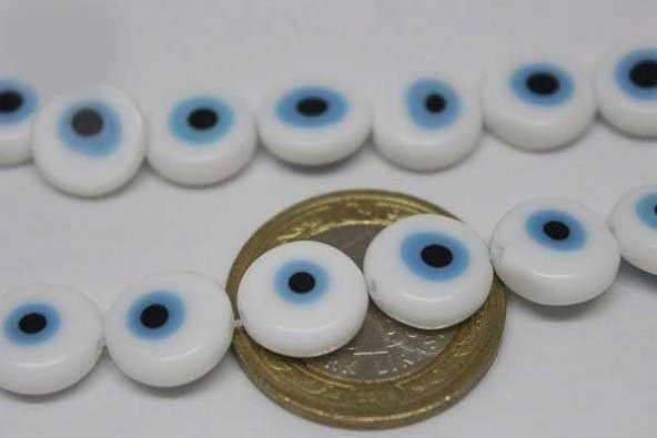 Cam Boncuk Dizi 11mm*4mm (11383) - Resim 2