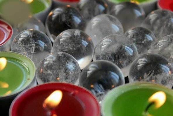 Kristal Kuvars Taşı Küre - Resim 4