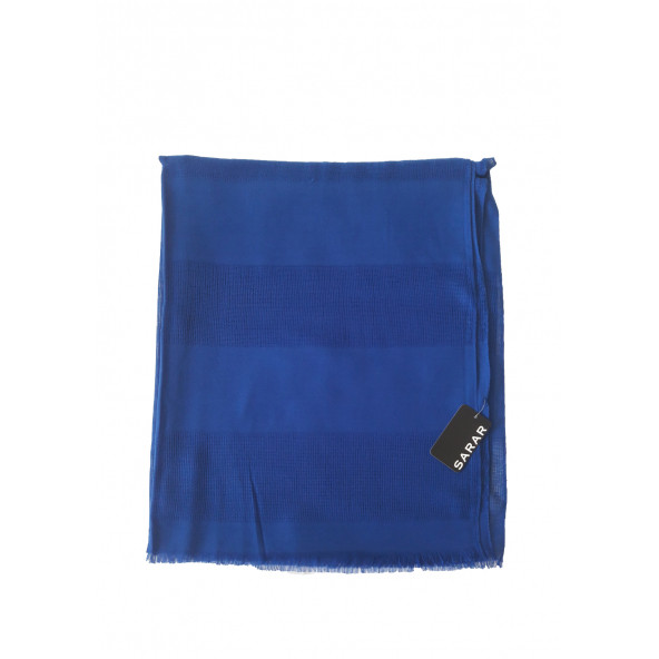 Sarar Pamuklu Fileli Çizgili Şal - Resim 2