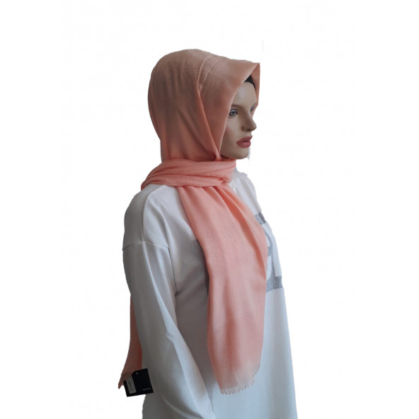 Sarar Pamuklu Fileli Çizgili Şal - Resim 3