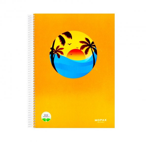 Mopak A4 96 Yaprak Karton Kapak Spiralli Defter 4 Çizgili - 2