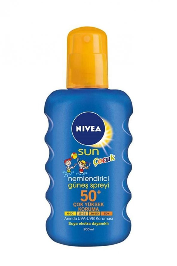 Nivea Sun Kids 50+ Güneş Spreyi 200ml Nemlendirici