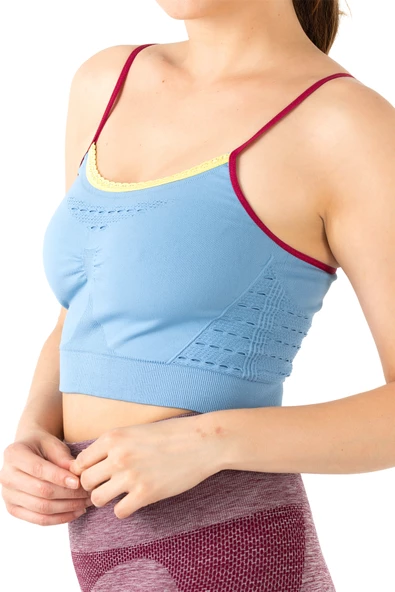 Gigotto Seamless Dantel Detaylı Blue Büstiyer - 6