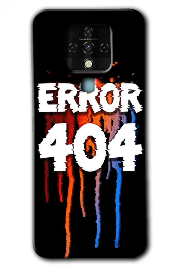 Tecno Camon 16 Kılıf HD Desen Baskılı Arka Kapak - 404 Error - 1