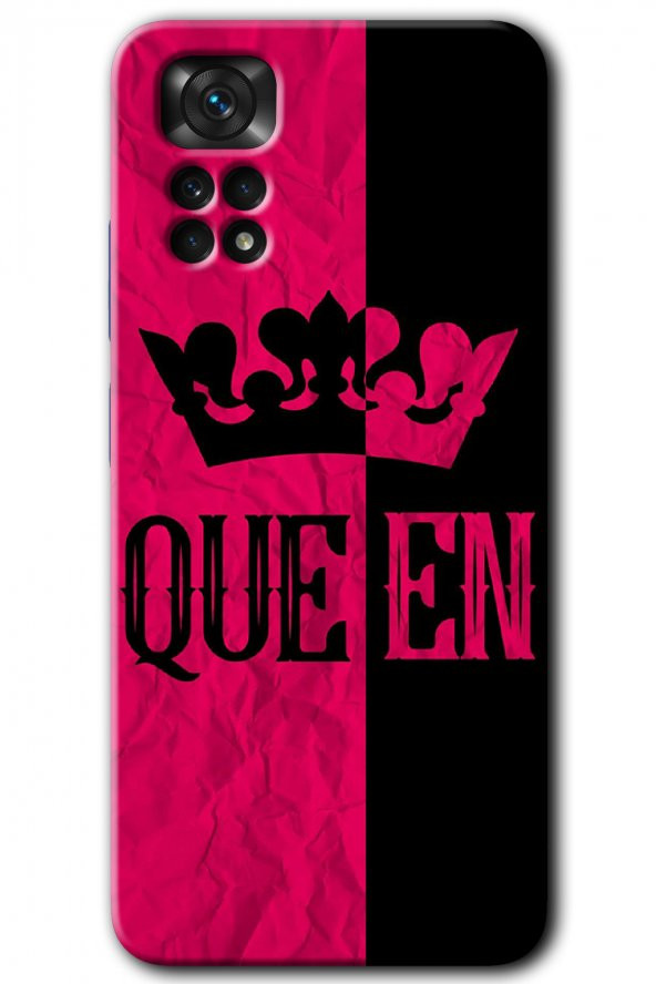 Redmi Note 11 5G Global Kılıf HD Desen Baskılı Arka Kapak - Queen - 1