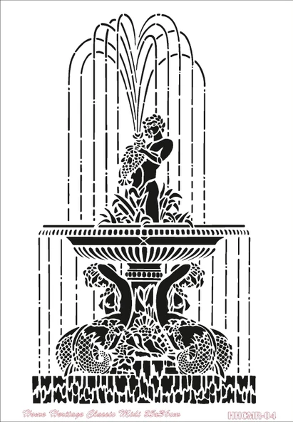 HOME HERITAGE CLASSIC MIDI 25X36CM HHCMR-04 STENCİL ürün görseli 1