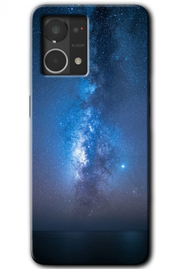 Oppo Reno 7 4G Kılıf HD Desen Baskılı Arka Kapak - Samanyolu - 1