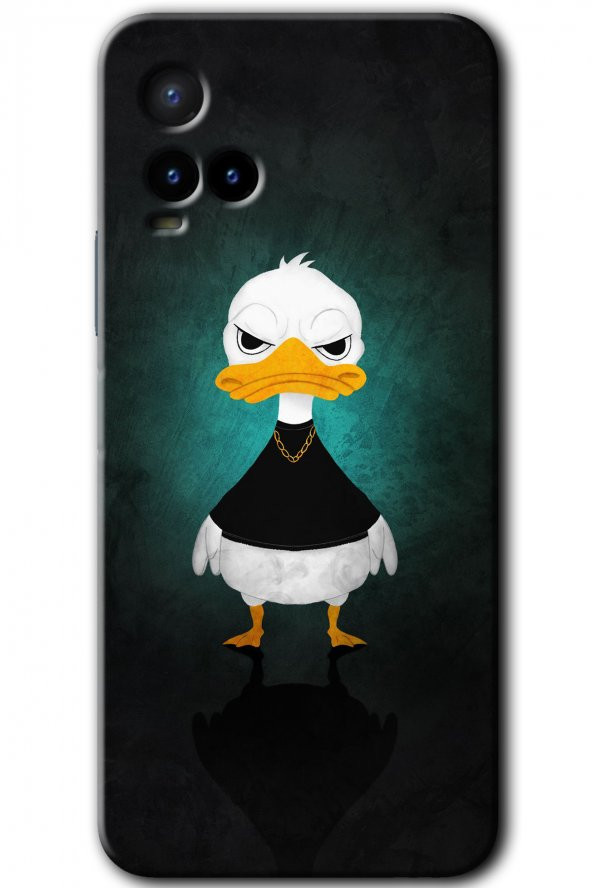 Vivo Y21s Kılıf HD Desen Baskılı Arka Kapak - Angry Duck