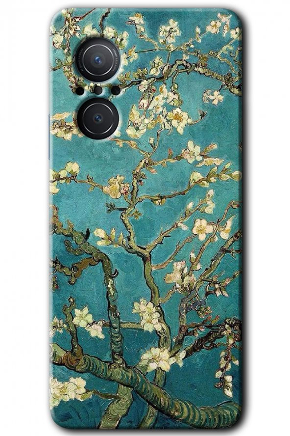 Huawei Nova 9 SE Kılıf HD Desen Baskılı Arka Kapak - Almond Blossom