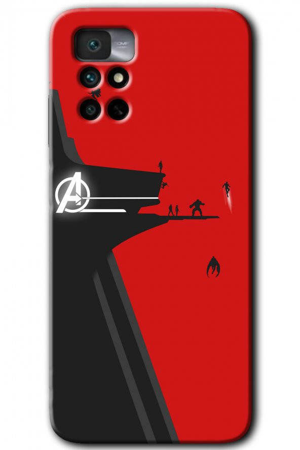 Redmi Note 11 4G Kılıf HD Desen Baskılı Arka Kapak - Avengers Tower