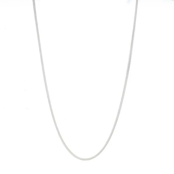 925 Ayar Gümüş 45 cm Tilki Kuyruğu Zincir Kolye ürün görseli 1