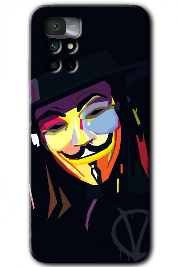 Redmi Note 11 4G Kılıf HD Desen Baskılı Arka Kapak - Vendetta
