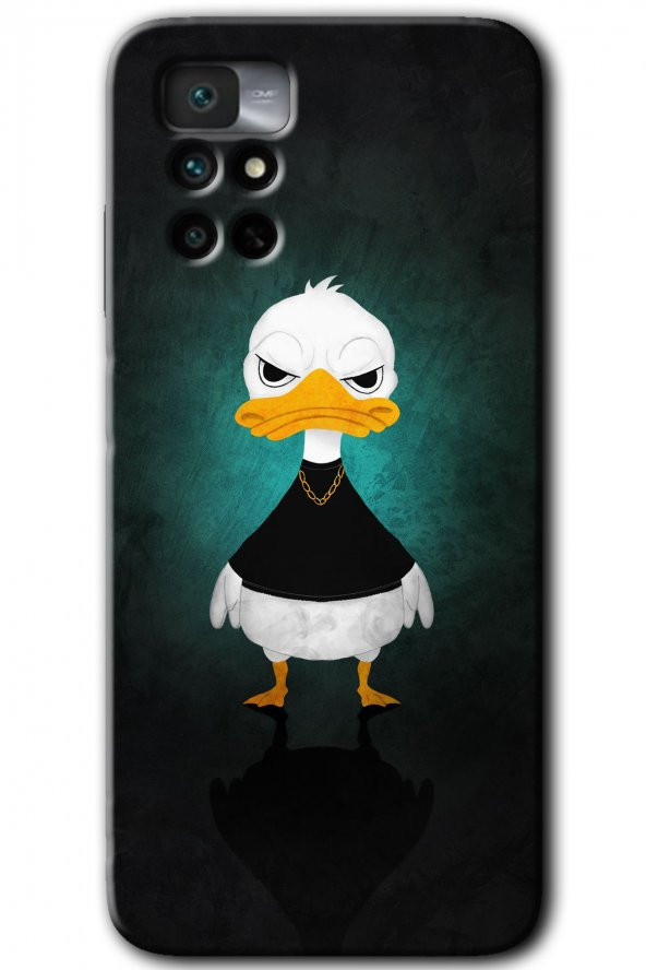 Redmi Note 11 4G Kılıf HD Desen Baskılı Arka Kapak - Angry Duck