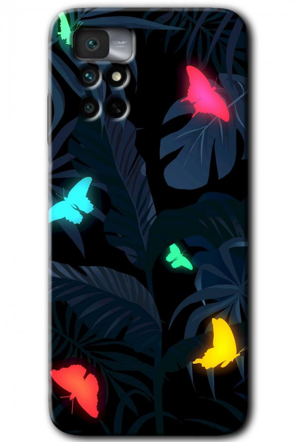 Redmi Note 11 4G Kılıf HD Desen Baskılı Arka Kapak - Lighter Butterfly