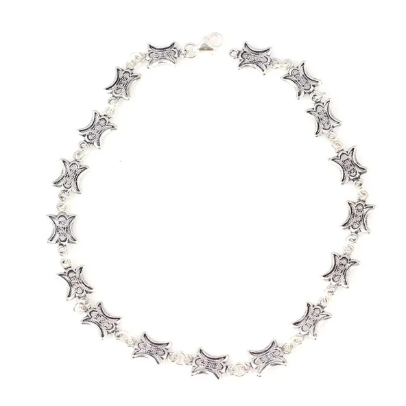 925 Ayar Gümüş Lale Motifli Telkâri Bileklik ürün görseli