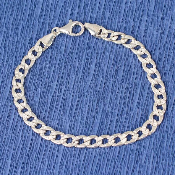 925 Ayar Gümüş Taşsız Zincir bileklik ürün görseli