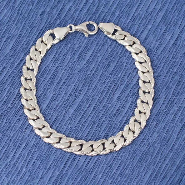 925 Ayar Gümüş 0,75 x 10 mm Zincir Bileklik ürün görseli