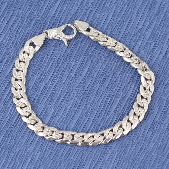 NUSRET TAKI 925 Ayar Gümüş 0,75 mm Zincir Bileklik ürün görseli