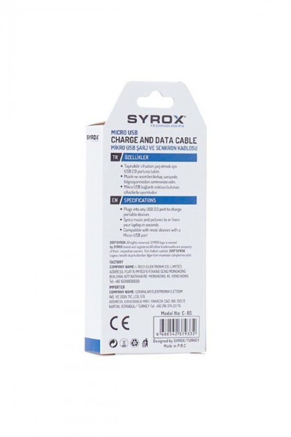 Syrox 2 Mah Micro Usb Kablo - 3