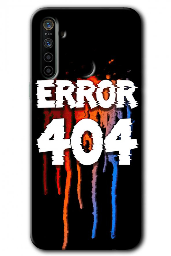 Realme 5i Kılıf HD Desen Baskılı Arka Kapak - 404 Error - 1