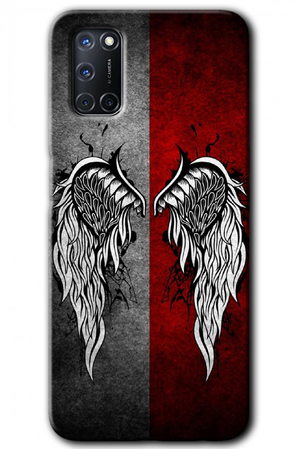 Oppo A52 Kılıf HD Desen Baskılı Arka Kapak - Lucifer