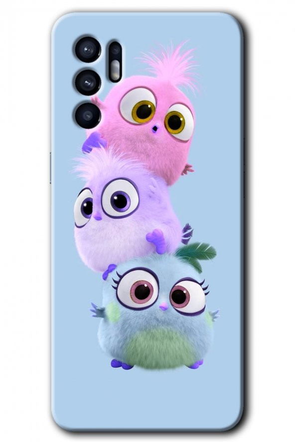 Oppo Reno 6 Kılıf HD Desen Baskılı Arka Kapak - Puffy - 1