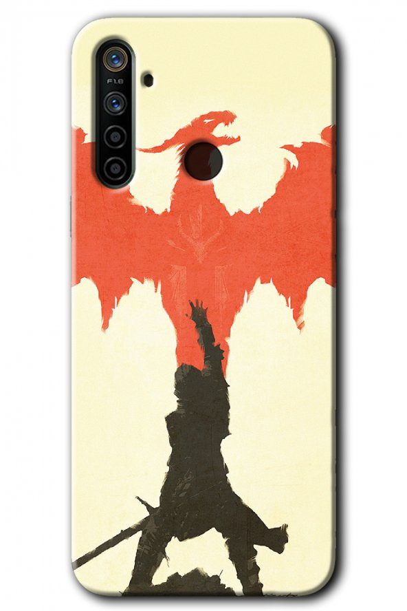 Realme 5i Kılıf HD Desen Baskılı Arka Kapak - Dragon Hunter 1 - 1