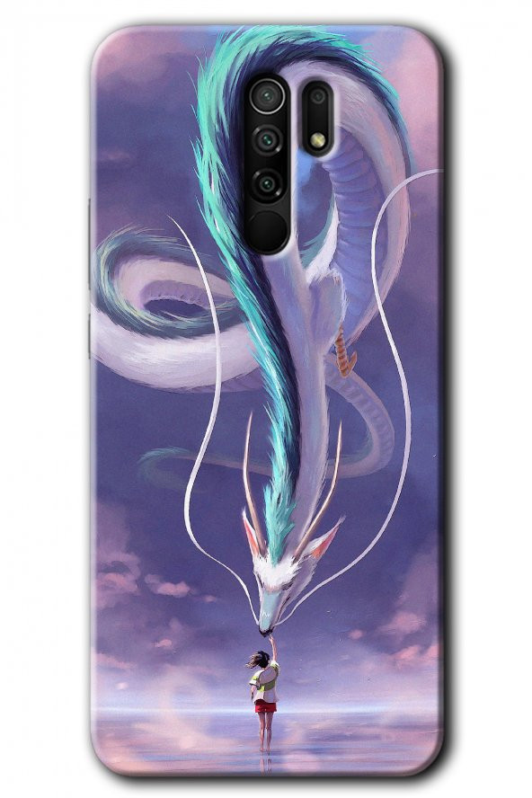 Redmi 9 Kılıf HD Desen Baskılı Arka Kapak - Dragon Snake