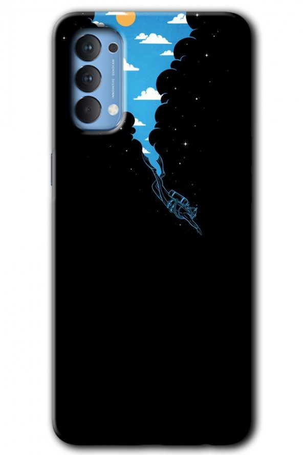 Oppo Reno 4 Kılıf HD Desen Baskılı Arka Kapak - Derinlere Yolculuk