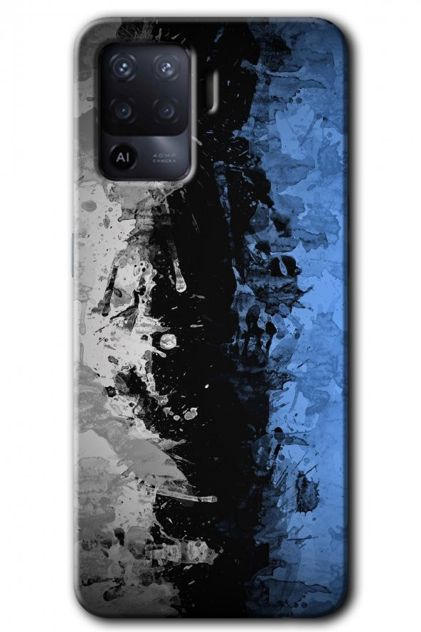 Oppo Reno 5 Lite Kılıf HD Desen Baskılı Arka Kapak - Abstract Wallpaper - 1