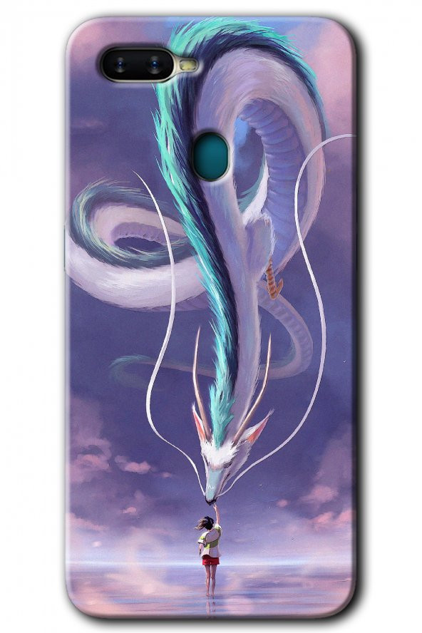 Oppo Ax7 Kılıf HD Desen Baskılı Arka Kapak - Dragon Snake