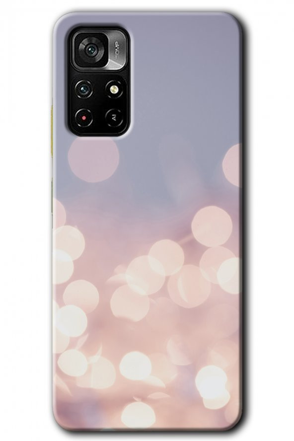 Poco M4 Pro 5G Kılıf HD Desen Baskılı Arka Kapak - Blur Lights