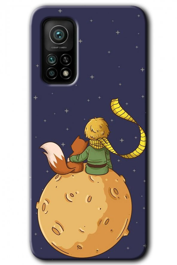 Xiaomi Mi 10T Kılıf HD Desen Baskılı Arka Kapak - Küçük Prens