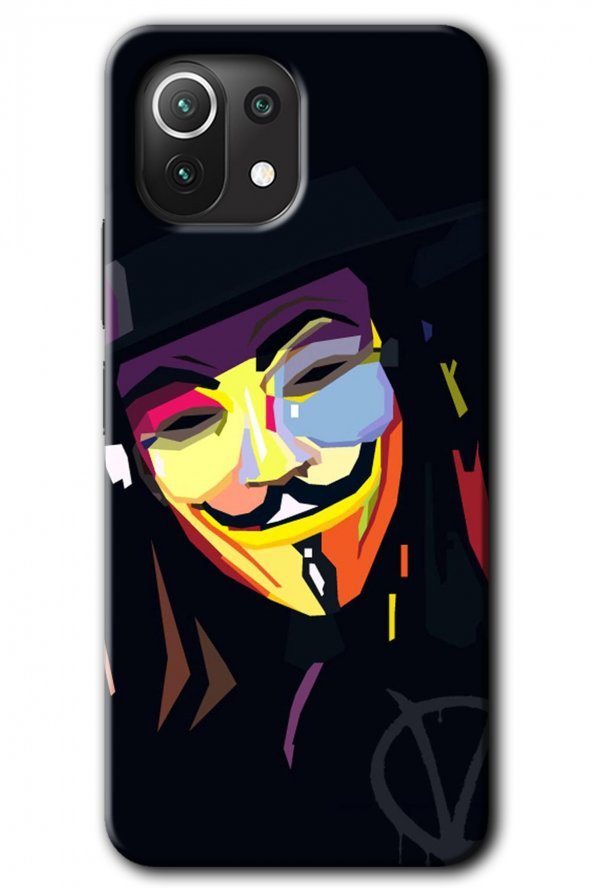 Xiaomi Mi 11 Kılıf HD Desen Baskılı Arka Kapak - Vendetta