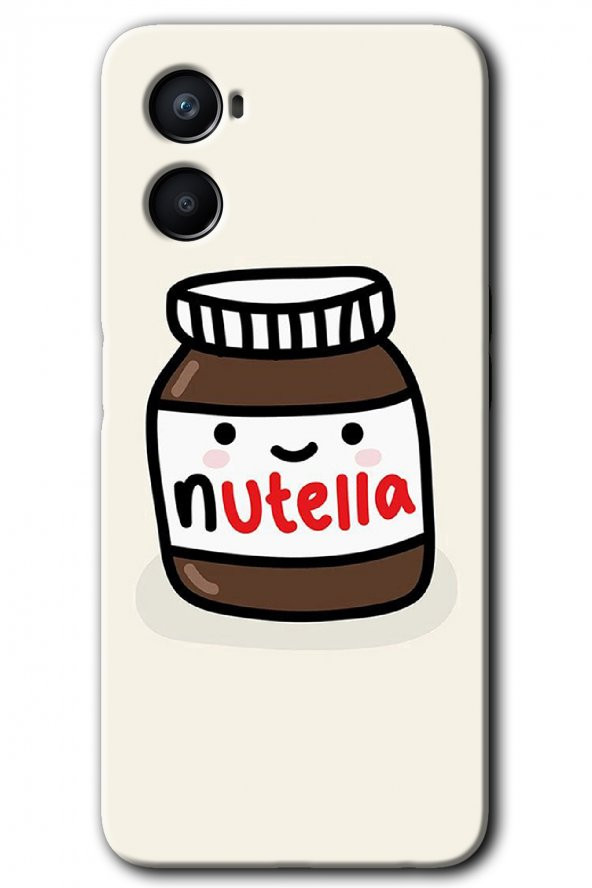 Oppo Reno 3 Kılıf HD Desen Baskılı Arka Kapak - Nutella Aşkım