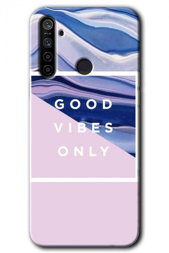 Realme 6i Kılıf HD Desen Baskılı Arka Kapak - Good Vibes