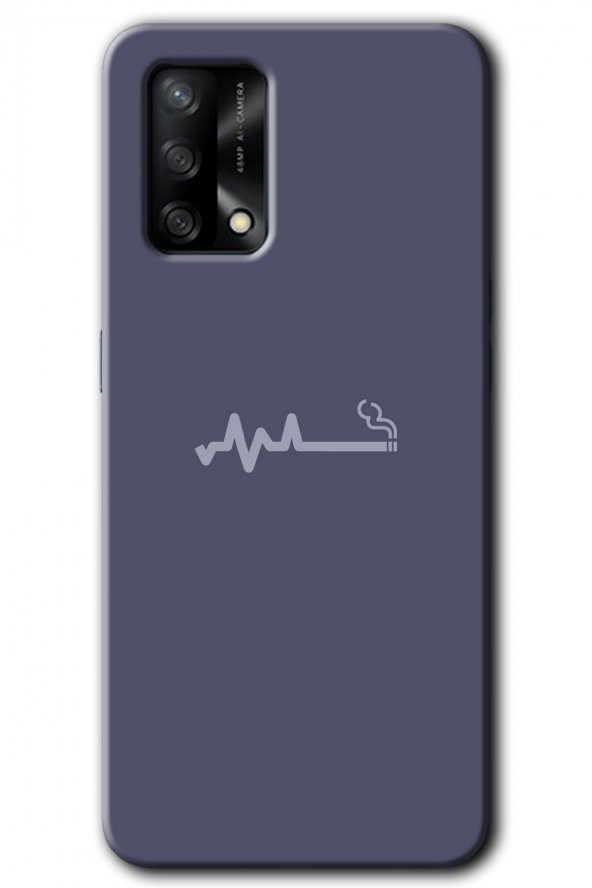 Oppo A74 Kılıf HD Desen Baskılı Arka Kapak - Sigara Zararlıdır