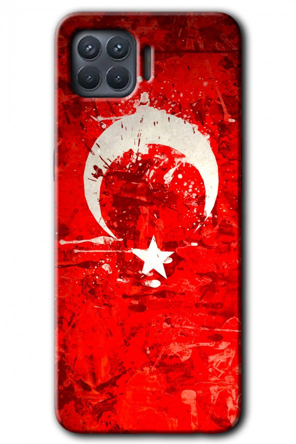 Oppo Reno 4 Lite Kılıf HD Desen Baskılı Arka Kapak - Albayrak 2 - 1